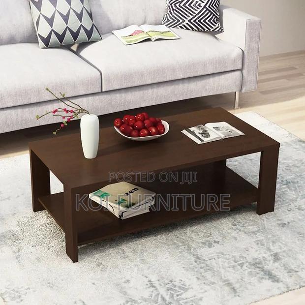 Coffee Table; Wooden Mahogamy Home Office Coffee Table - thumbnail 6