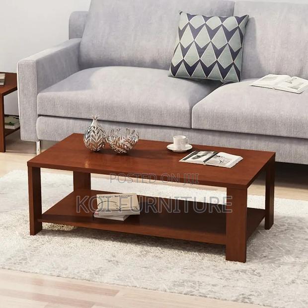 Coffee Table; Wooden Mahogamy Home Office Coffee Table - thumbnail 7