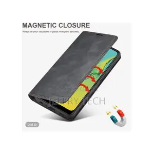 Nokia X20 Premium Leather Flip Wallet Magnetic Cover Case – Black, Car