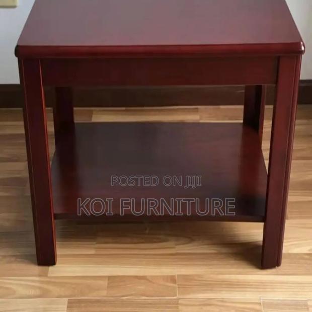 Coffee Table; Square Executive Modern Classic Wooden Coffee Table - thumbnail 5