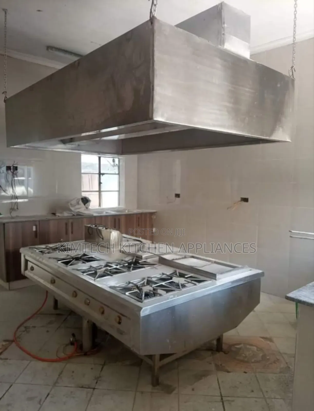 Full Kitchen Setup Hood And Combined Cooking Range