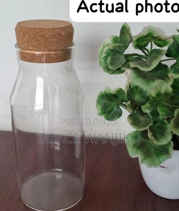 Airtight Glass Bottle Spongy Bamboo Cork*