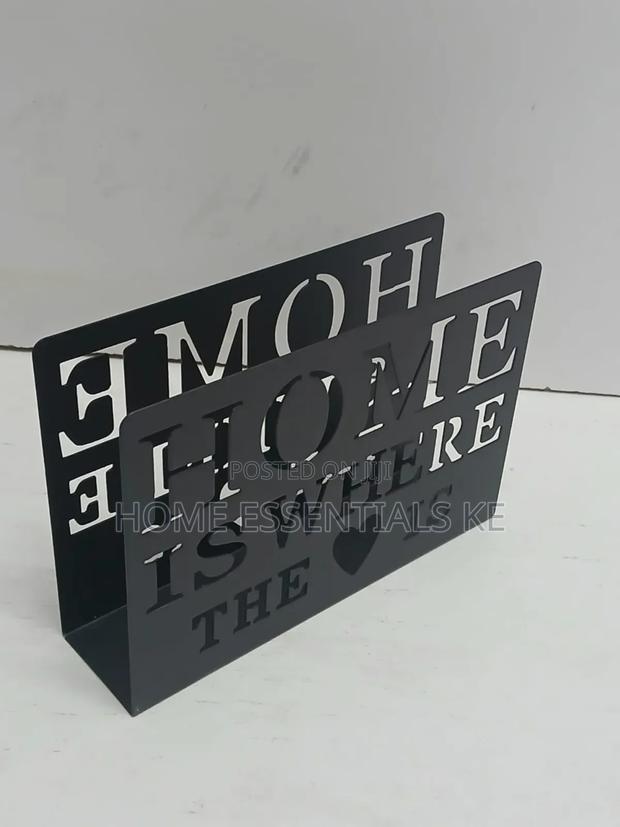 Dining Serviette Holder Black And White
