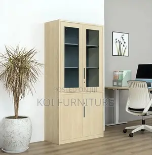 Office Cabinet; Wooden Two Doors Executive File Docs Cbainet