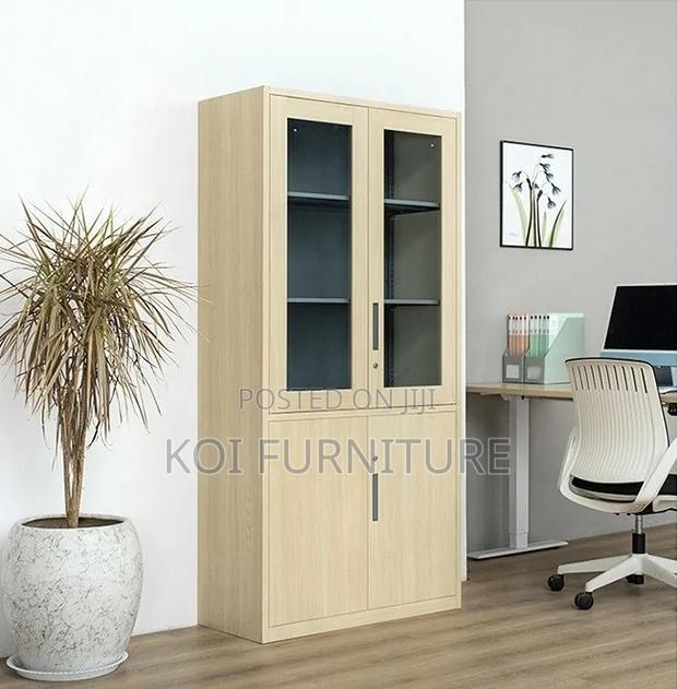 Office Cabinet; Wooden Two Doors Executive File Docs Cbainet - thumbnail 5