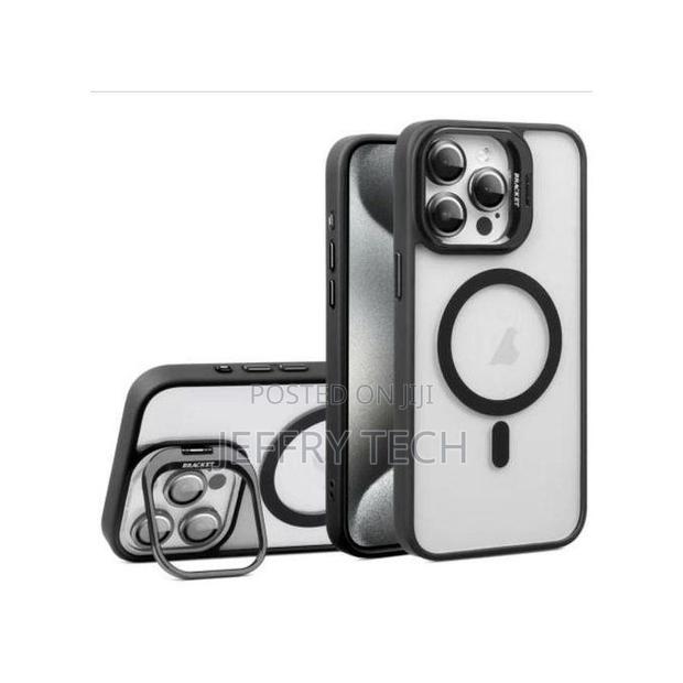 Burgundy Magnetic Case for iPhone 14 Pro Max, Camera Bracket, Ca - main view