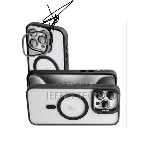 Burgundy Magnetic Case for iPhone 14 Pro Max, Camera Bracket, Ca - thumbnail 3