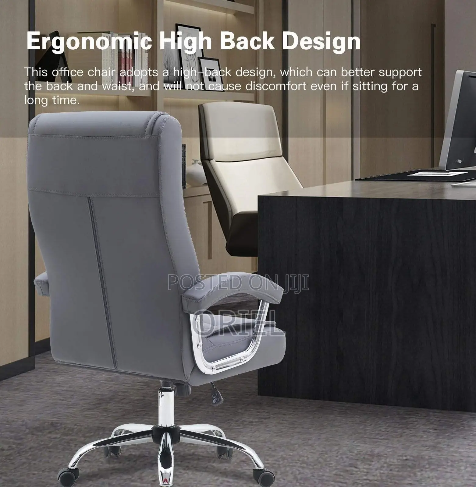 Office Chairs: Office Chair With Adjustable Height Tilt Control