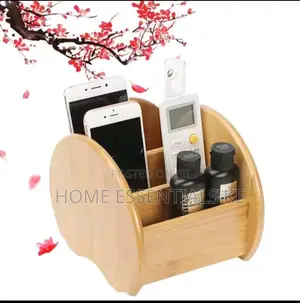 Elegant Bamboo Remote Holder /Desktop Organizer*