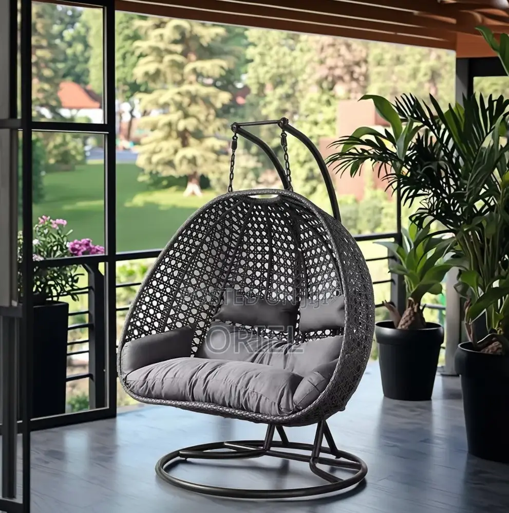 Home Chairs: 2-Seater Hanging Hammock Chair for Indoor Outdoor