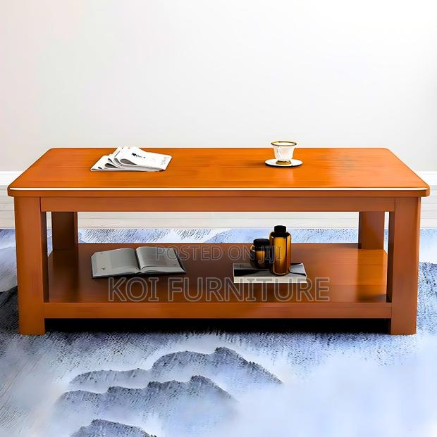 Coffee Table; Solid Mahogany Executive Coffee Table - thumbnail 4