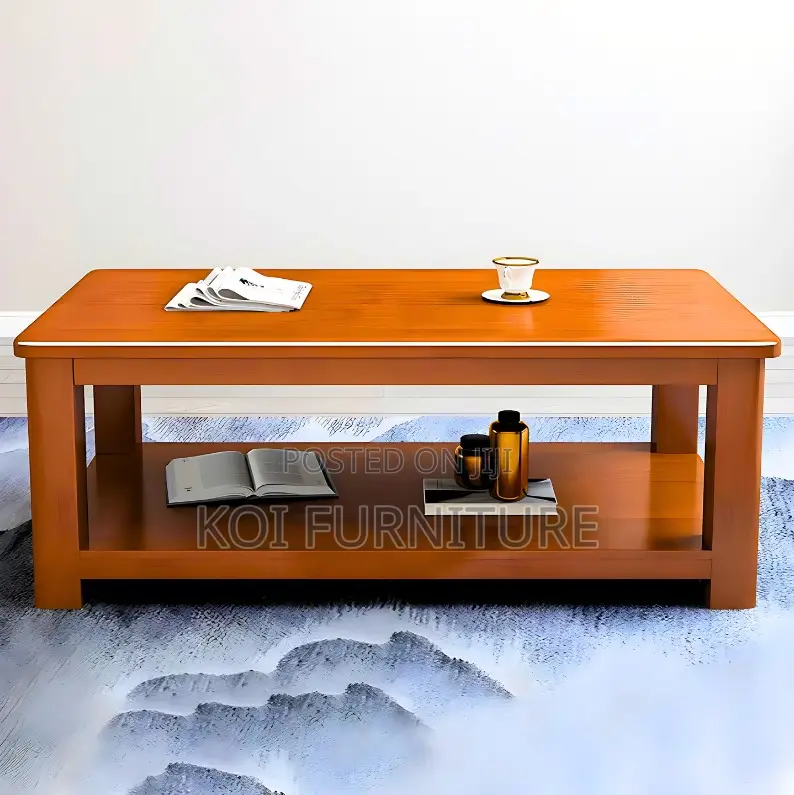 Coffee Table; Solid Mahogany Executive Coffee Table