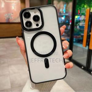 iPhone 13 Pro Max Phone Case, Black Acrylic Cle - thumbnail 2