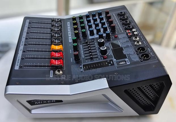 4 Channels Pro Powered Mixer Usb and Bluetooth Enabled 500w Output