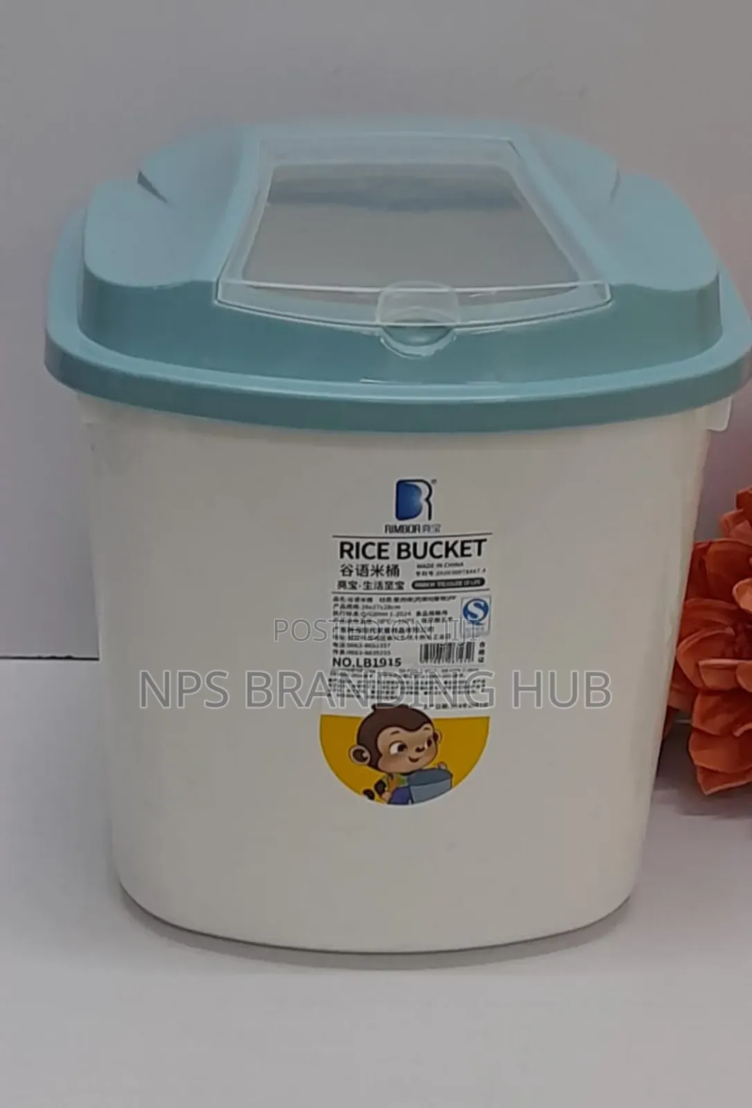Rice/Cereal Bucket With Measuring Cup 10kg
Ao