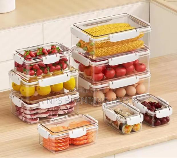 Transparent Airtight Pantryboxes 3300ml , 1700ml 700ml Ao - thumbnail 3