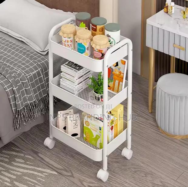 3 Tier Storage Trolley 78cm H 28cm W 45cm L Ao - thumbnail 4