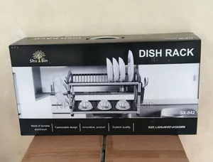 2 Tier High Quality Aluminum+ Plastic Dish Rack Ao