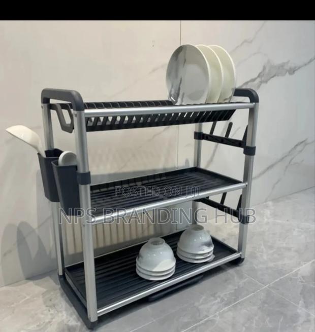 3 Tier Heavy Futy Plastic Dish Rack Ao