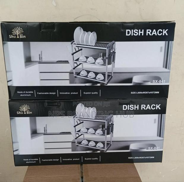 3 Tier Heavy Futy Plastic Dish Rack Ao - thumbnail 3