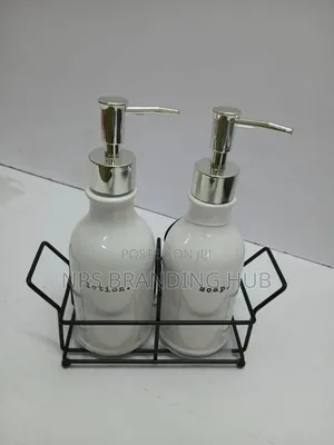 Soap Lotion Dispenser Set With Stand Ao