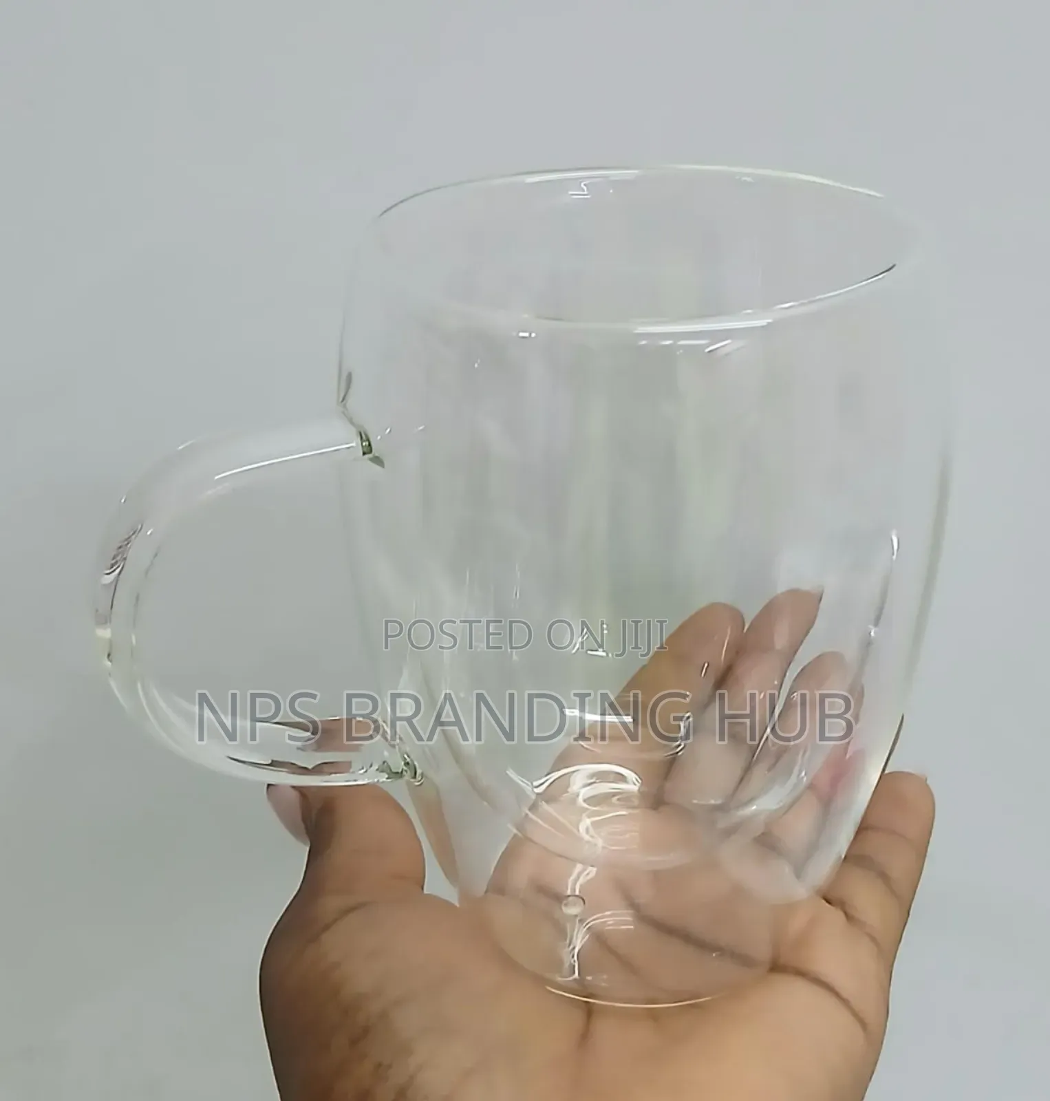 Transparent Double Wall Mug Heat-resistant 350ml Ao