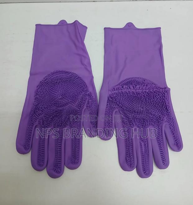 Silicone Washing Gloves Pair Ao - thumbnail 3