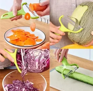 Stainless Steel Peeler With Plastic Handle Set Of 6 Pcs Ao