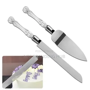 Stainless Steel Cake Cutter And Pie Spatuls Per Set Ao