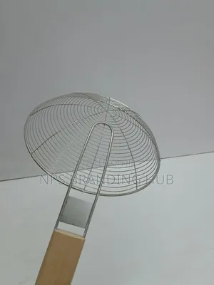 Stainless Steel Skimmer Stainless Steel With Wooden Handle Ao