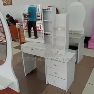 White Units Dressing Mirror
