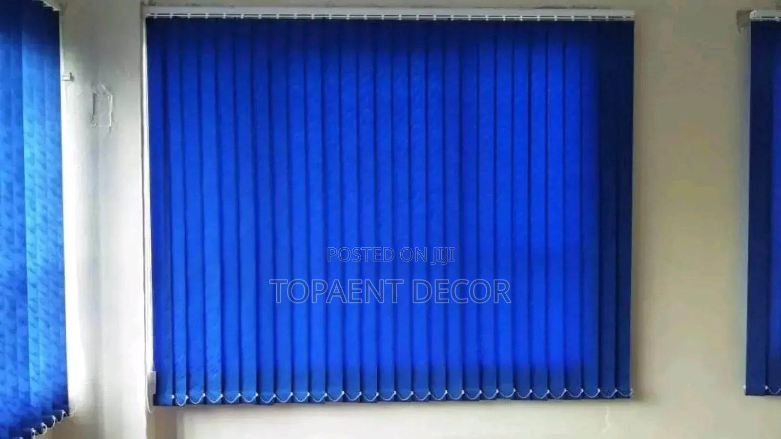 Shade That Speaks Style Blue Vertical Window Blinds