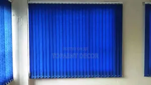 Shade That Speaks Style Blue Vertical Window Blinds