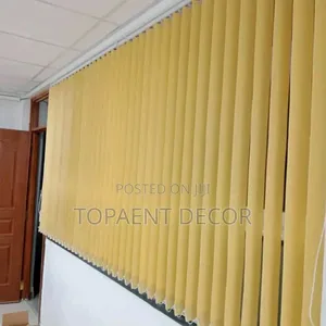 Yellow Designed to Filter ,Built to Last Vertical Office Window Blinds