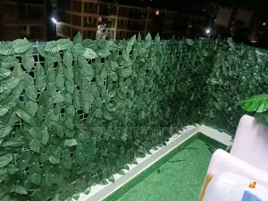 Well Fit ,1m High ,Dark Green Artificial Privacy Fence
