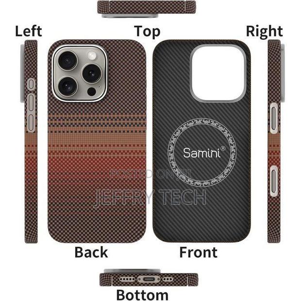 Apple iPhone 16 Pro Max Premium Dual-Tone Checkered Aramid Fiber Case - thumbnail 3