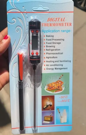 *Digital Food Thermometer Battery Operated With Led Display