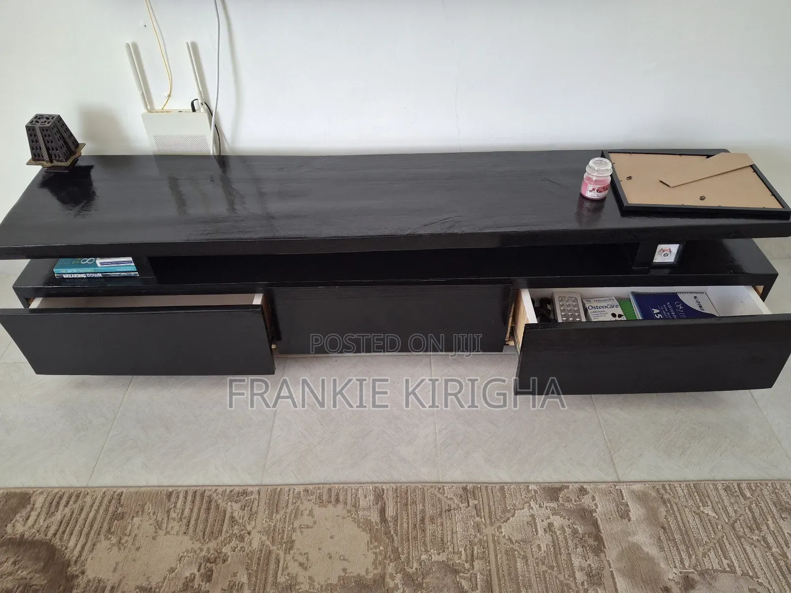 6ft Modern Tv Stand – Spacious Storage, Good Condition