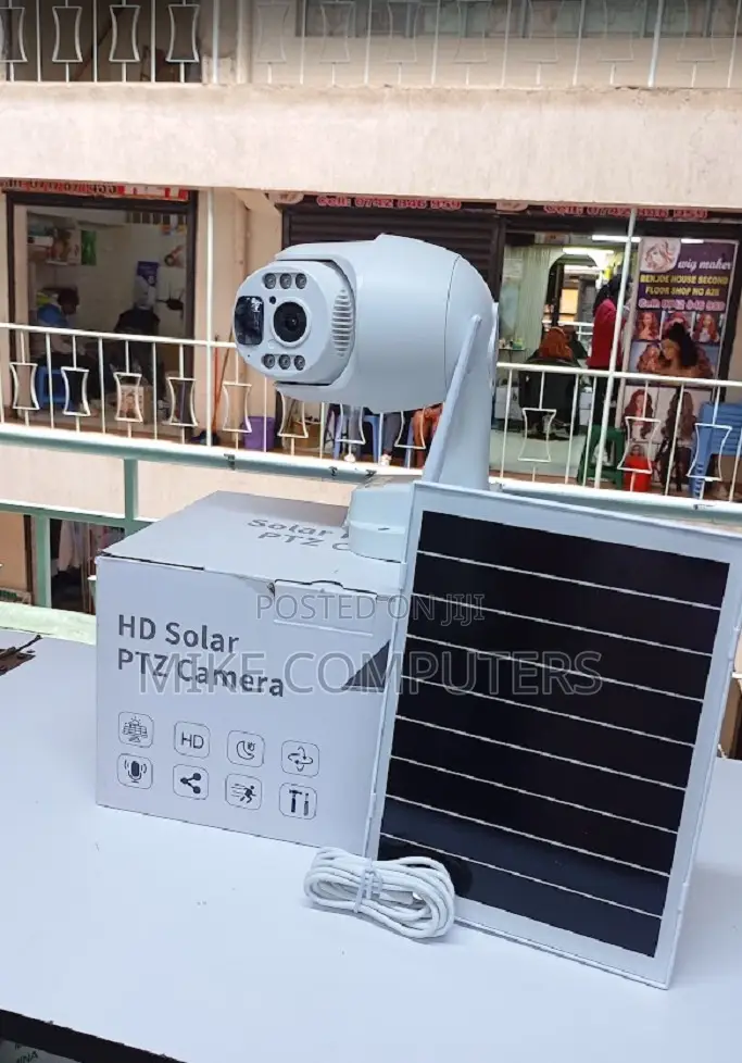 Ubox Single Lens 4g Solar PTZ Camera With 360° PTZ Rotation