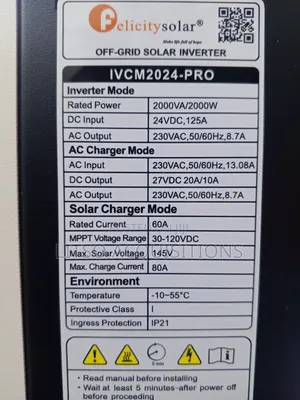 2kv Felicity Hybrid Inverter