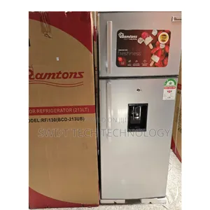 Ramtons Fridge Double Door 213liters With Water Dispenser