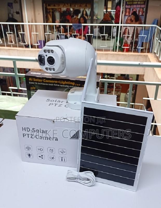 Ubox Solar Camera CCTV Kit 360 PTZ With Infrared Night Colored Vision - main view