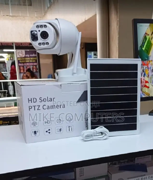 Ubox 4g Solar PTZ Camera With 360° Coverage 4g Lte PTZ Camera