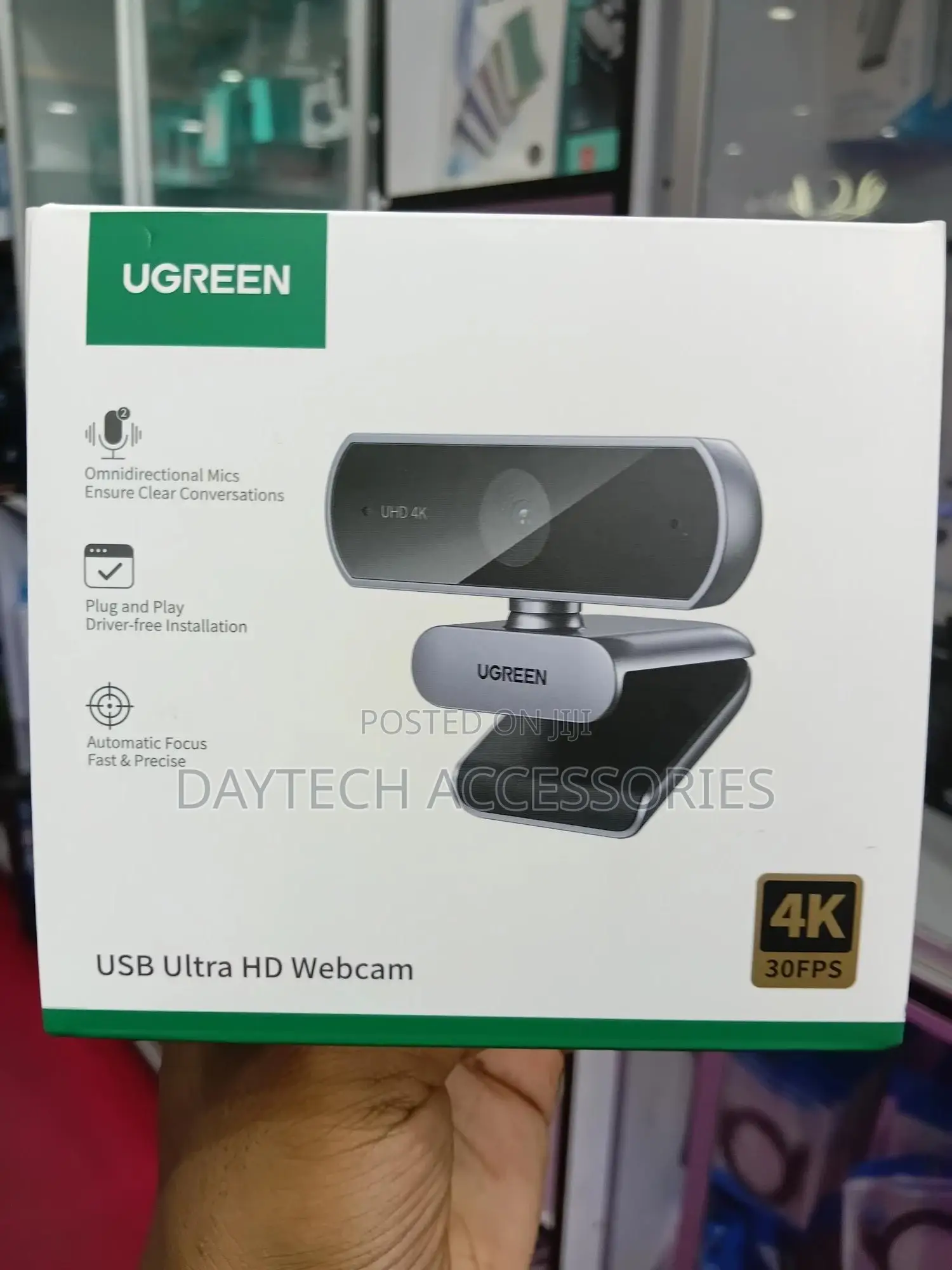 Ugreen Webcam For Pc Ultra Hd Web Camera With Microphone.
