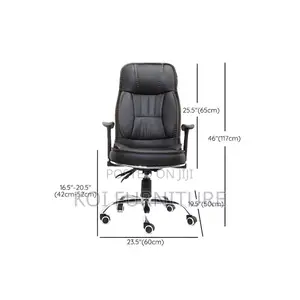 Office Chair; Leather Reclining Executive Office Chair