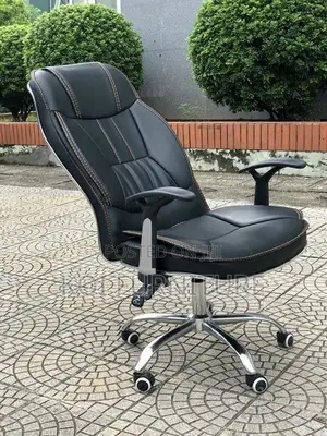 Office Chair; Leather Reclining Executive Office Chair
