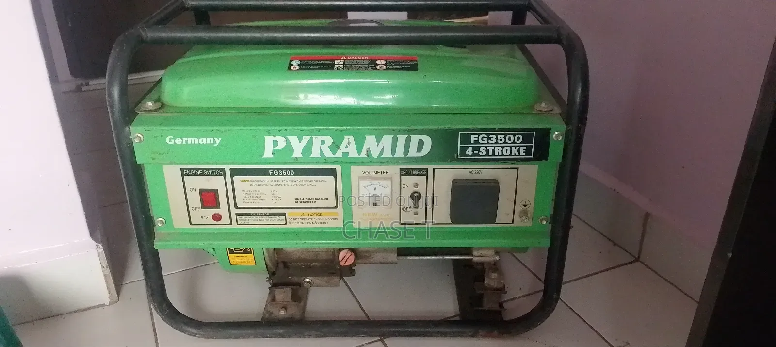 Pyramid Fg3500 4-Stroke Gasoline Generator