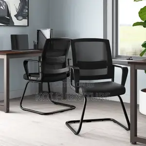 Office Chiar; Cantilever Mesh Visitor Welcome Sled Base Office Seat