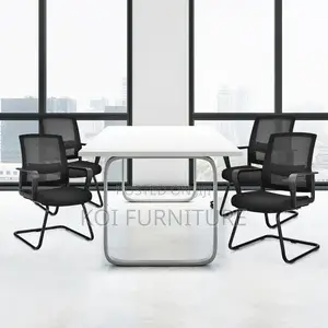 Office Chiar; Cantilever Mesh Visitor Welcome Sled Base Office Seat