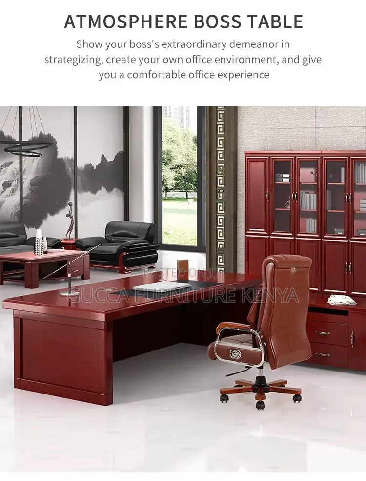 1.6m Executive Mahogany President Office Desk